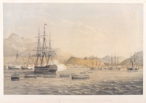 The taking of the Island of Chusan by the British, 5th July 1840 by Harry Francis Darell