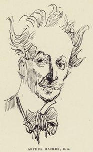 Arthur Hacker, RA by Harry Furniss