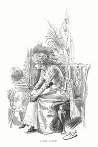 Golf: A golf widow by Harry Furniss
