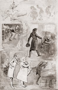 Illustration for A Christmas Carol from The Christmas Books by Charles Dickens by Harry Furniss