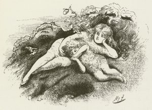 Illustration for Sylvie and Bruno by Harry Furniss