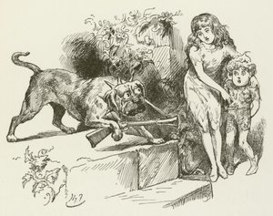 Illustration for Sylvie and Bruno by Harry Furniss