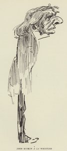 John Ruskin a la Whistler by Harry Furniss