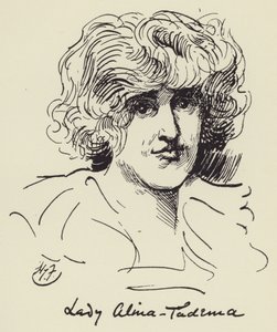 Lady Alma Tadema by Harry Furniss