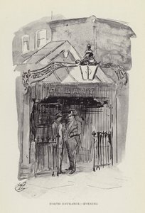 North entrance, evening by Harry Furniss