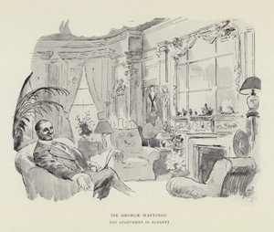 Sir George Hastings, An apartment in Albany by Harry Furniss