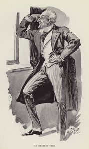 Sir Herbert Tree by Harry Furniss