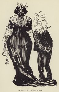 Sir William and Lady Wilde by Harry Furniss