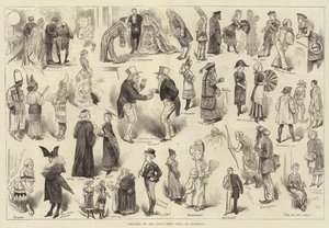 Sketches of the Fancy Dress Ball at Liverpool