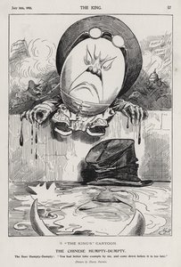 The Chinese Humpty Dumpty, cartoon on the Boxer Rebellion and the Boer War