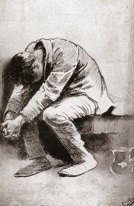 The Solitary Prisoner, Illustration by Harry Furniss for the Charles Dickens Travelogue American Notes for General Circulation, 1910