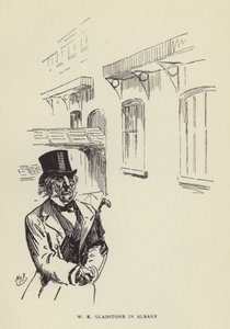 W. E. Gladstone in Albany by Harry Furniss