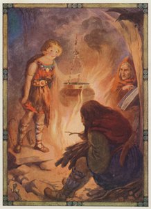 She found everything as it should be, Taliesin by Harry George Theaker