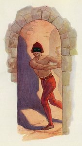 The first of them was bare from the waist upward and wore a black mask by Harry George Theaker