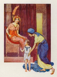 The mother of Moses took him to the Princess by Harry George Theaker