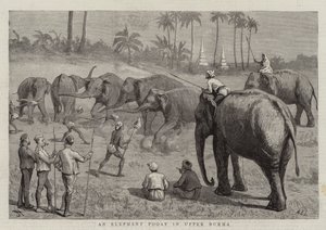 An Elephant Pooay in Upper Burma