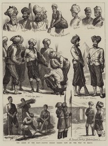 The Crisis in the East, Native Indian Troops now on the Way to Malta by Harry Hamilton Johnston