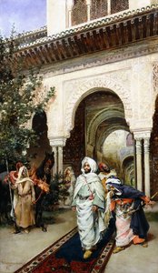 Leaving the Alhambra, 1887 by Harry Humphrey Moore