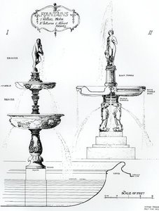 Fountains, Wilton House, Wiltshire and Victoria and Albert Museum, London by Harry Inigo Triggs
