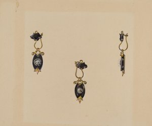 Earrings by Harry Jennings