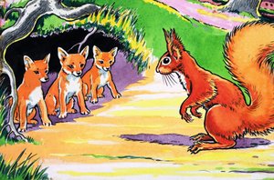 Little Red Squirrel by Harry M. Pettit