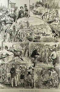 Sketches at the Henley Regatta, from The Illustrated London News by Harry after Furniss