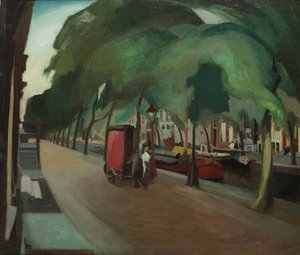 Canal with Organ by Harry or Harrie Kuyten
