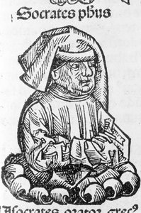 Portrait of Socrates (470 BC - 399 BC) from “Liber Chronicarum” by Hartmann Schedel, Nuremberg 1497