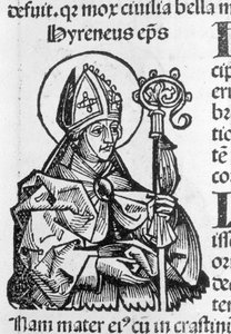 Saint Irenaeus Bishop after the Chronicle of Nuremberg by Hartmann Schedel