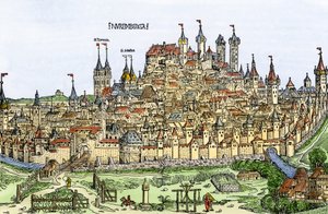 View of the city of Nuremberg, Germany