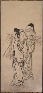 A Couple by Hasegawa Soen