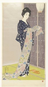Young Woman in a Summer Kimono