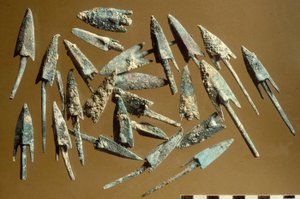 Arrowheads found in the Citadel of Jerusalem