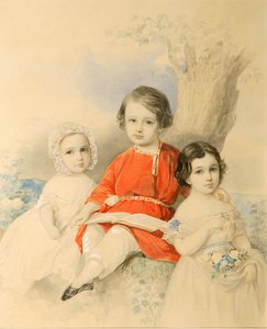 Children in a Landscape by Hau
