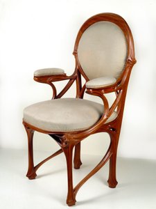 Art Nouveau: American Walnut Armchair