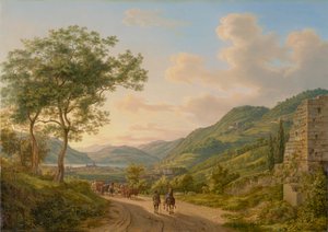 A Region at Lake Como by Heinrich Adam
