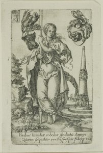Charity, from the Virtues by Heinrich Aldegrever