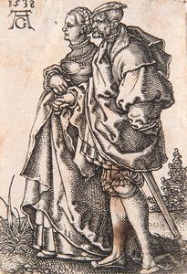 From the Series The Small Wedding Dancers, 1538 by Heinrich Aldegrever