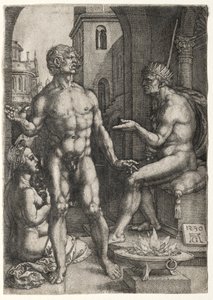 Mucius Saevola by Heinrich Aldegrever