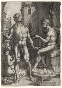 Mucius Saevola by Heinrich Aldegrever