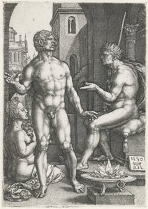 Mucius Scaevola by Heinrich Aldegrever