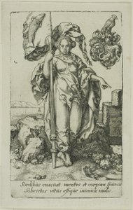 Temperance, from the Virtues by Heinrich Aldegrever