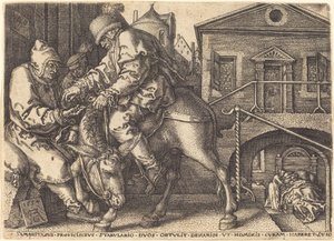 The Good Samaritan Paying for the Lodgings of the Traveler