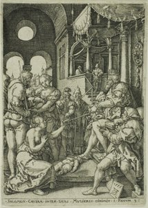 The Judgment of Solomon by Heinrich Aldegrever