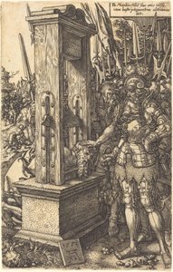 Titus Manlius Beheading His Son by Heinrich Aldegrever