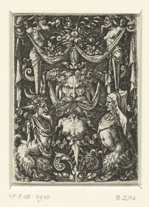 Flat Decoration with Grotesques by Heinrich Aldegrever
