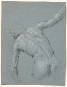 Bent Male Model, Seen from the Back by Heinrich Dittmers