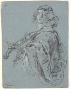 Young violinist by Heinrich Dittmers