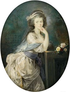 Miniature of Countess von Clam und Gallas by Heinrich Füger