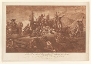 Heroic Death of Christoph Schwerin at the Battle of Prague by Heinrich Jan Penningh